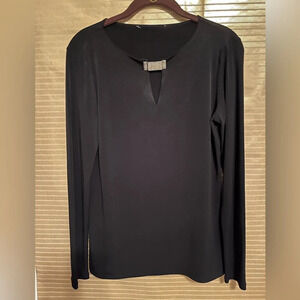 MICHAEL KORS~LIGHTWEIGHT BLACK BLOUSE~